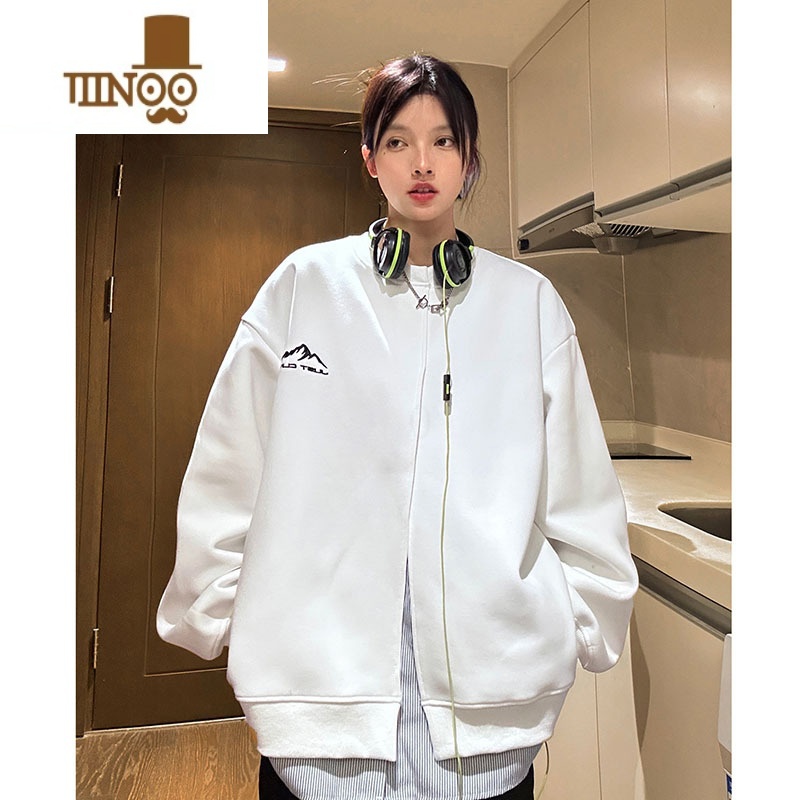 YANXU假开衫卫衣男秋季新款美式复古潮牌休闲痞帅百搭宽松学生外套