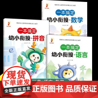 一本搞定幼小衔接拼音数学语言全3册 幼升小一日一练 幼儿园大班学前入学准备幼升小练习册