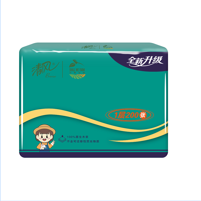 清风小微生活 A913GJW 擦手纸 1层200张/包*20包 (箱)