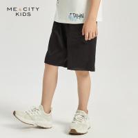 [1件3折价:48]米喜迪mecity童装夏季新款男童宽松亮面五分裤短裤