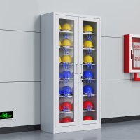 绵冠 28顶安全帽存放柜工地头盔储存柜车间矿工帽摆放柜子 900*360*1700mm