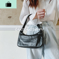 欧美时尚腋下包2020新款肯豆同款小包复古手拎单肩hobo法棍饺子包NEW LAKE 黑色女士单肩包