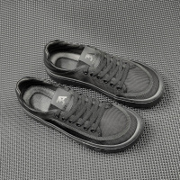 男士歪头休闲鞋板鞋男款潮流百搭鞋子萌丑芒果鞋夏季欧洲站男布鞋