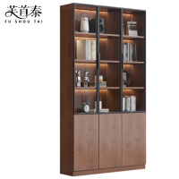 芙首泰玻璃门书柜三门三柜900*320*2000mm个