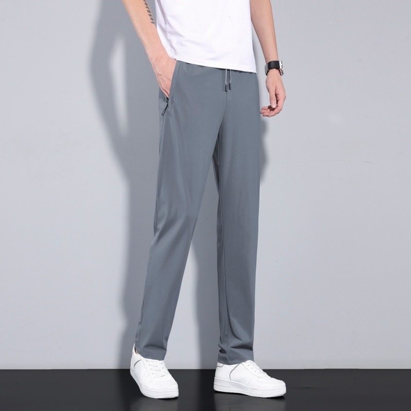 弹力冰丝夏季男士性价比男款高端休闲裤束脚宽松休闲裤男裤子修身