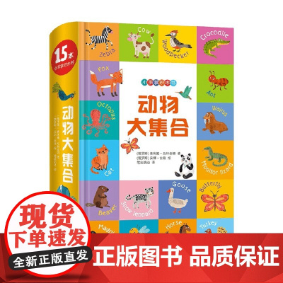 小手掌积木书 动物大集合 2-5岁 奥利嘉·乌特金娜 著 幼儿启蒙