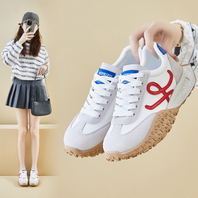 ins韩版阿甘鞋女潮2025春季增高新款学生跑步运动休闲街拍