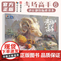 考场高手6色彩静物临摹范本 2025烈公文化陈燕平色彩基础单体组合塑造色稿完整稿对照临摹写生范本美术高考联考教材教程水粉