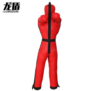龙盾消防训练双腿假人 柔术格斗MMA6吊挂式泰拳人形沙袋1.6m 红35KG