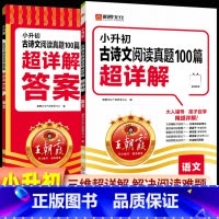 古诗文阅读真题100篇超详解 小学升初中 [正版]小升初古诗文阅读真题100篇超详解文言文阅读与训练必背全解全练精读精练