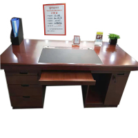 东业家具 办公桌电脑桌 D-1617实木油漆桌子 1600*800*750