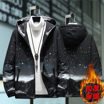 NEWLAKE男款二棉外套男潮胖子潮流韩版青春活力棉服休闲宽松大码棉衣棉衣