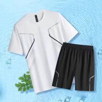 运动服男跑步短袖夏季新款网眼晨跑户外休闲篮球健身训练