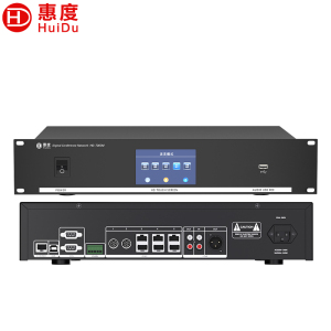 惠度(HuiDu)HD-7300M专业有线手拉手会议麦克风系统大屏多功能视像跟踪话筒大型会议桌面方管款会议主机