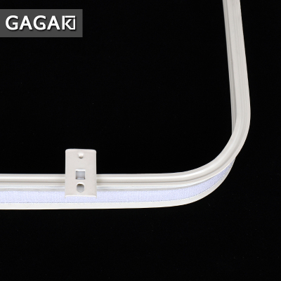 美帮汇窗帘幔轨道窗帘轨帘头轨魔术贴轨道窗帘幔头粘轨单轨双轨