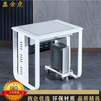 鑫金虎 钢制隐藏式单人位翻转电脑桌电脑培训桌800*600*750mm