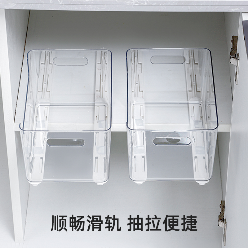 梵特 抽屉收纳盒简易多用途场景缓冲静音流畅滑轨滚珠轨道