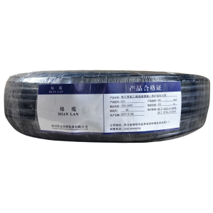 绵缆 铜芯聚氯乙烯绝缘聚氯乙烯护套软电缆 RVV-4*4黑色300/500V 米