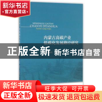 正版 内蒙古高碳产业低碳化发展路径研究 郑燕,杨光,王晓磊 经济