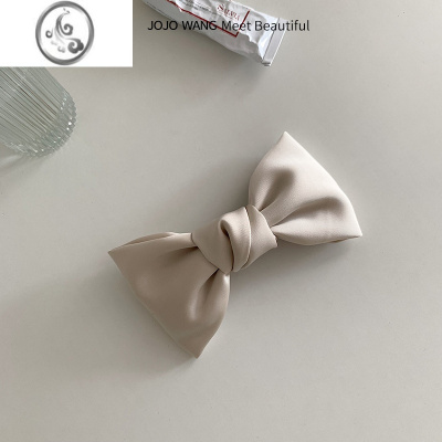 JiMi灰椰白简直了新款蝴蝶结气质发夹法式韩国后脑勺头饰ins发卡发饰