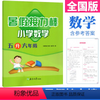 [正版]暑假接力棒数学五年级升六年级暑假作业人教北师通用版 小学数学五年级下册暑假作业五升六暑假衔接练习册假期作业本5