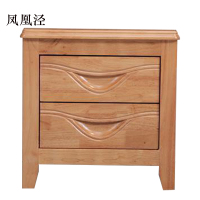 凤凰泾床头柜简约现代卧室床边储物柜升级款榉木色50*41*50cm