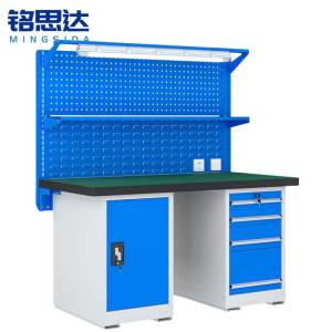 铭思达重型钳工操作台1.8米四抽一门张