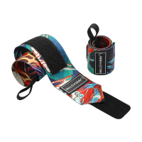 劳拉之星 LS0630 护腕健身男手腕绷带助力带卧推装备一对 花色均码