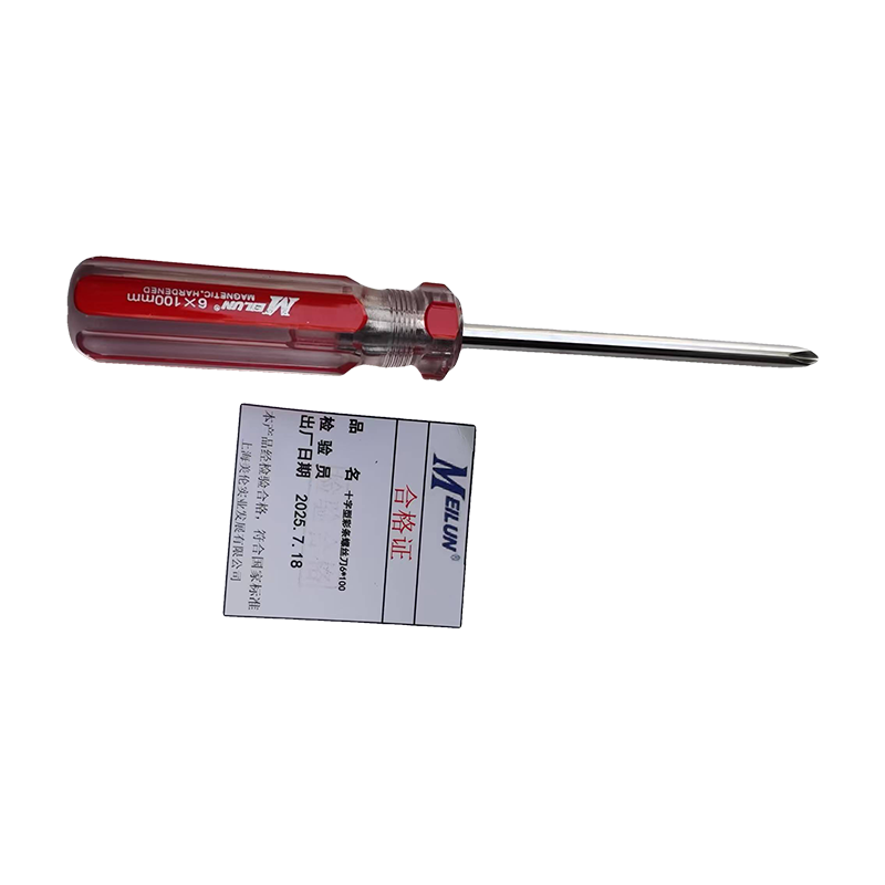 十字型彩条螺丝刀6*100