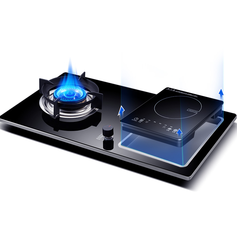 欢呼好太太 气电两用燃气灶灶具 jzy-a019 一气一电双眼灶煤气灶 左气