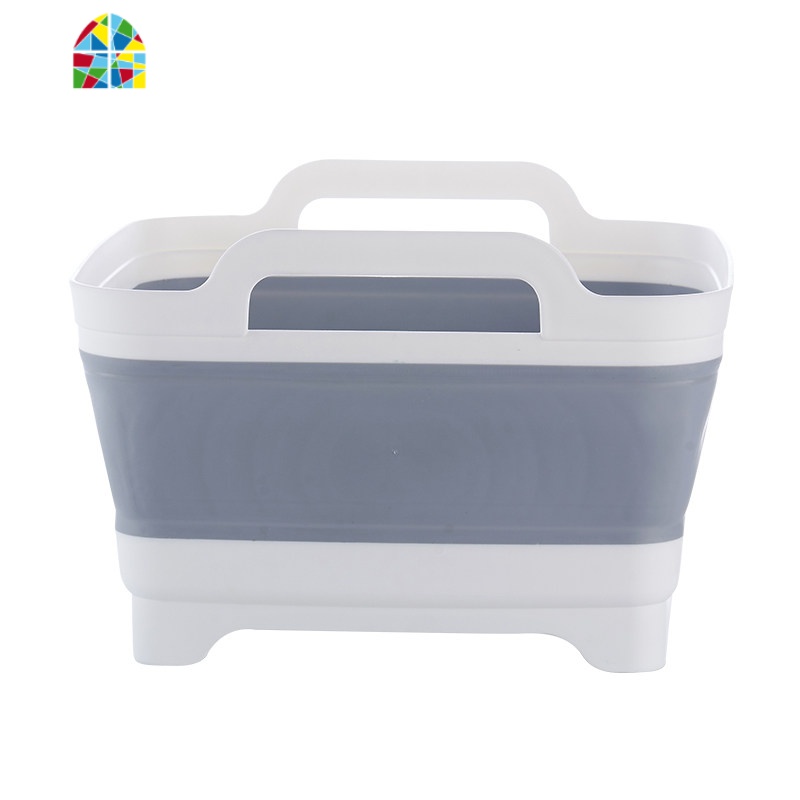 多功能可折叠洗菜篮厨房家用水洗水果蔬菜收纳筐洗菜盆 FENGHOU 升级款(可切菜)