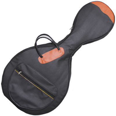 梵巢乐器配件大阮双肩背包袋子PU黑色防水轻便携带可手提琴套DR-P-03黑色