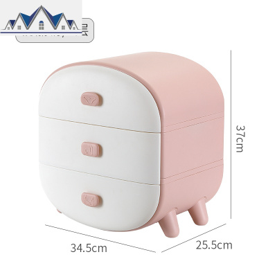 内衣收纳盒袜子内裤抽屉式衣柜整理箱家用分格宿舍收纳三合一 三维工匠