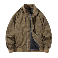 夹克男休闲美式潮牌男装上衣防风立领春秋款新款男女同款百搭外套