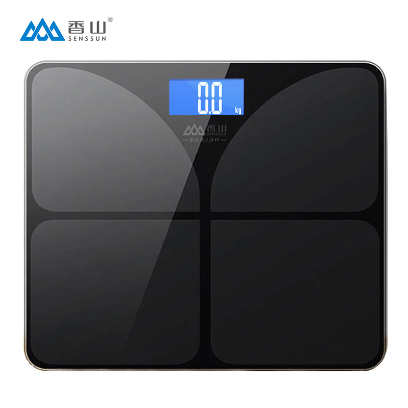 香山 电子称eb836 家用精准人体秤体重秤 准智能健康减肥脂(炫酷黑)