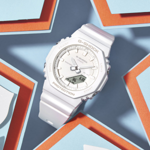 CASIO官方旗舰店卡西欧手表女款g-shock生日送礼女士八角八王子小表盘运动防水学生电子石英表女GMA-P2100