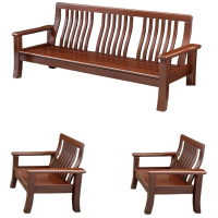 悦兴诚实木沙发组合198*75*94cm(单+单+三)套