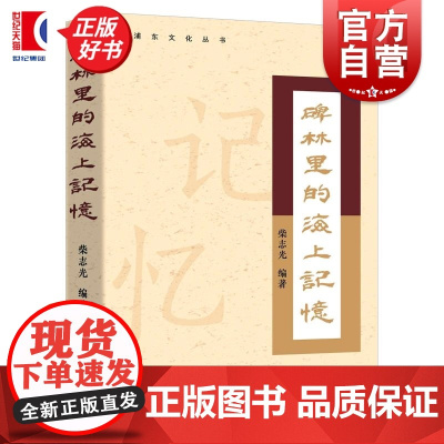碑林里的海上记忆 浦东文化丛书 柴志光编上海远东出版社中国文化