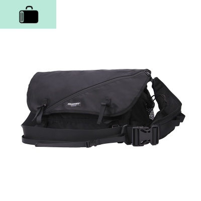 潮牌机能斜跨差包男女同款ins工装休闲包NEW LAKE 黑色 均码女斜挎包