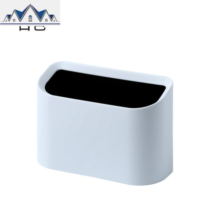 桌面垃圾桶家用客厅迷你创意塑料收纳桶茶几北欧简约小拉圾筒纸篓 三维工匠