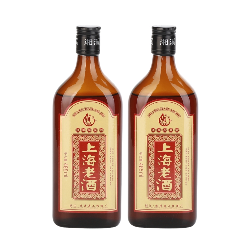 二瓶 湘溪上海老酒干型清爽型黄酒