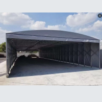 定制养护棚可移动式推拉伸缩保温棚2M*13M*1.8M高带侧边布 槽钢轨道加厚加粗款含安装 单位:套