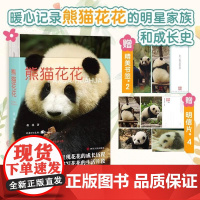 [赠书签*2+明信片*4]熊猫花花 蒋林 著 大熊猫和花成长历程知识问答科普小说记录花花的作品超多萌照 文学