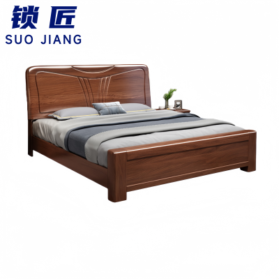 锁匠 简约木质床