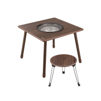 外交官(Diplomat) 围炉煮茶烧烤炉 两件套(围炉桌+小茶几)DFJ-702