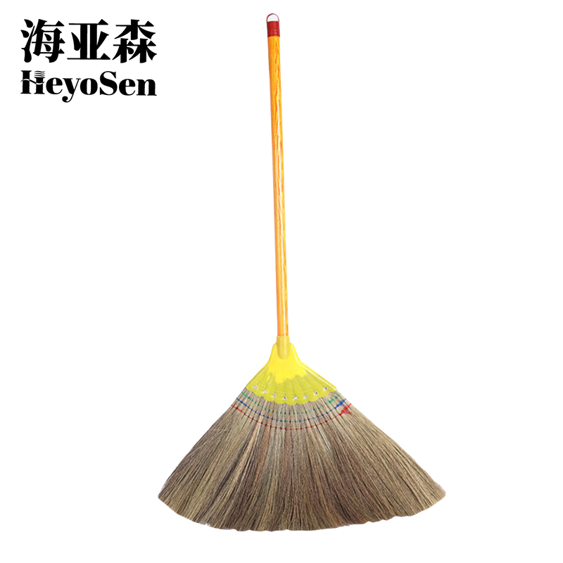 海亚森 M4012 MAX 木柄芒草白净苗植物编织扫帚(计价单位:把)黄色