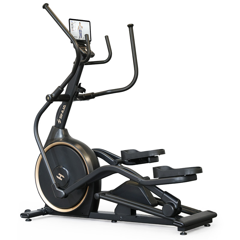 舒华椭圆机家用智能椭圆仪椭圆机太空漫步仪高端健身静运动器材E699Y 素墨黑[扬升旗舰款]28段电动坡度丨创新二级传动