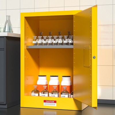 域赢防爆柜安全柜化学品储存柜危险品工业防火柜4加仑黄色