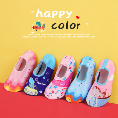 沙滩袜鞋男女潜水浮潜儿童涉水溯溪游泳鞋软鞋防滑防割赤足贴肤鞋