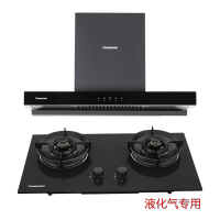 (不含安装)长虹 20m³大吸力挥手智控 E255欧式烟机+5.0kW猛火 一级能效 聚能炉架 B238S液化气灶具套装